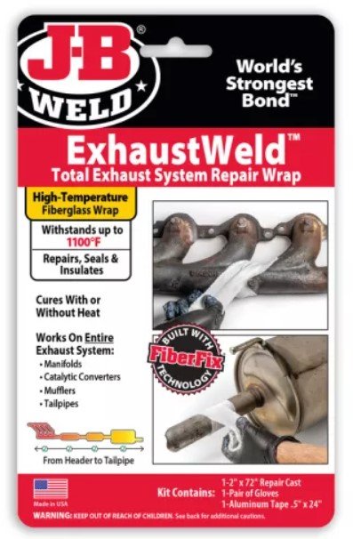 J-B WELD 38572 opravná sada ExhaustWeld pro výfuky s odolností do 595°C ( 5x183cm )