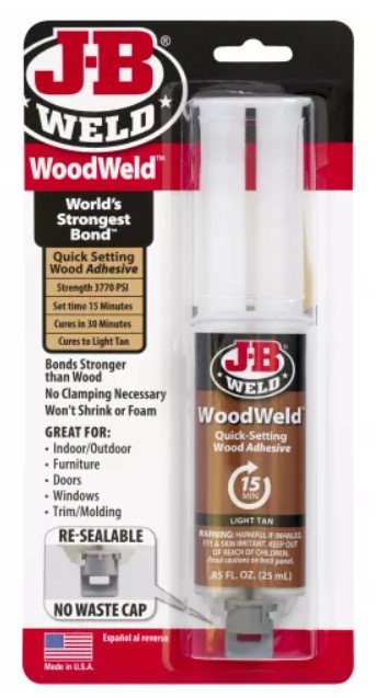 J-B WELD 50151 nepěnivé lepidlo pro materiály na bázi dřeva WoodWeld ( 25ml )